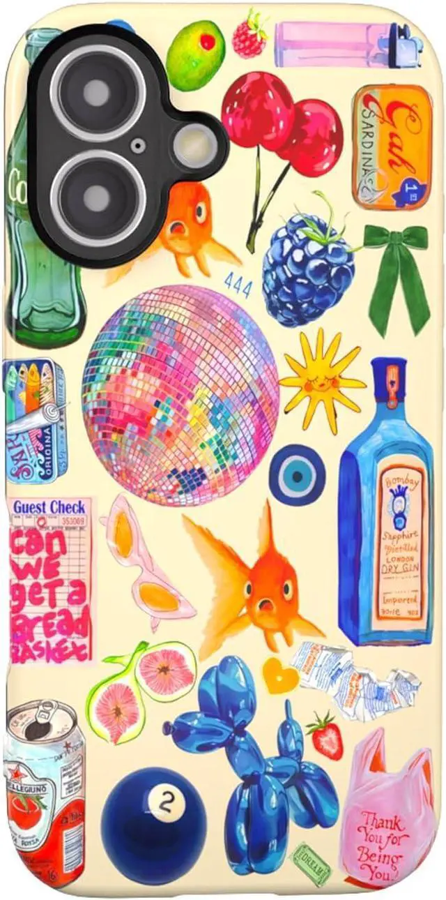 Alt view image 5 of 7 - Case Compatible with iPhone 17 6.3 European Art Collage Patterns Phone Case Waterproof & Fade-Resistant Shockproof Military Protection Cover for Women Girl Men