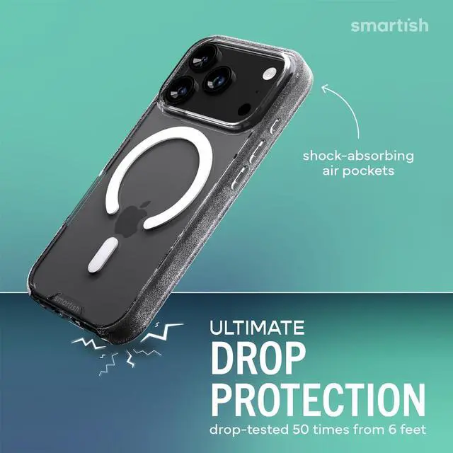 Alt view image 2 of 7 - ? iPhone 17 Pro MagSafe Clear Case - Gripmunk Magnetic Slim Case [Lightweight + Protective] Anti-Yellowing Thin Grip Clear Cover for  iPhone 17 Pro - Clearly Clear