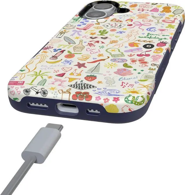 Alt view image 5 of 7 - iPhone 17 Case | All The Fun Things | Fun on Weekdays | Compatible with MagSafe | Bold Protective Design