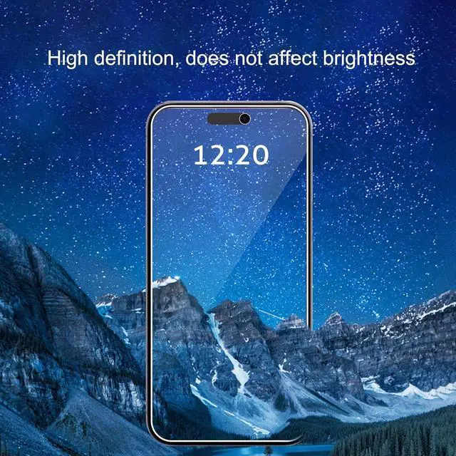 Alt view image 3 of 6 - 3 Pack Privacy Screen Protector for iPhone 17 [6.3 inch] with installation frame Anti Spy Private Tempered Glass Anti-Scratch Case Friendly [Not for iPhone 17 Pro/17 Pro Max/iPhone Air]