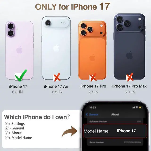 Alt view image 2 of 7 - Designed for iPhone 17 Case Luxury Elegant PU Leather Classic Full Body Protective Men Women Phone Cases Soft Back Cover for iPhone 17 6.3 inch 2025 Brown