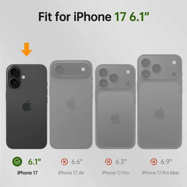 Alt view image 2 of 6 - Wallet Case for iPhone 17 with Credit Card Holder PU Leather Folio Flip Kickstand Protective Shockproof Cover for  17 Phone Case (Black)