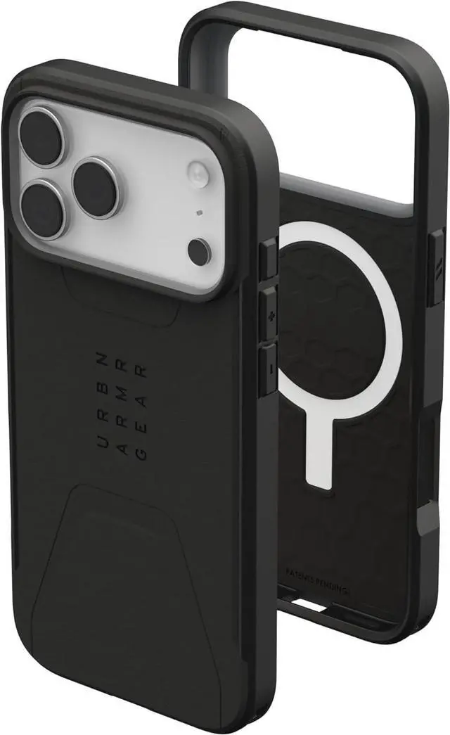Main image of UAG Designed for iPhone 17 Pro Max Case Civilian - Compatible with MagSafe Military Grade Protective Cover Black