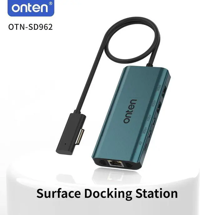 Alt view image 3 of 7 - Surface Docking Station. 12-in-1 Docking Station for  Surface Pro 9/8/X/7/6/5/4/3 Surface Laptop 5/4/3/2/1 Surface Laptop Go 3/2/1 Surface Book 3/2/1 PD Charger Required.