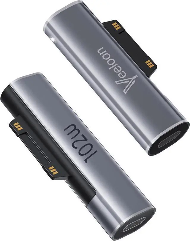 Main image of Surface Connector to USB C Charging Adapter 1 Pack 15V 102W Type C to Surface Magnetic Adapter Require 45W/65W/100W/102W C Charger for  Laptop Surface Go Pro Accessories