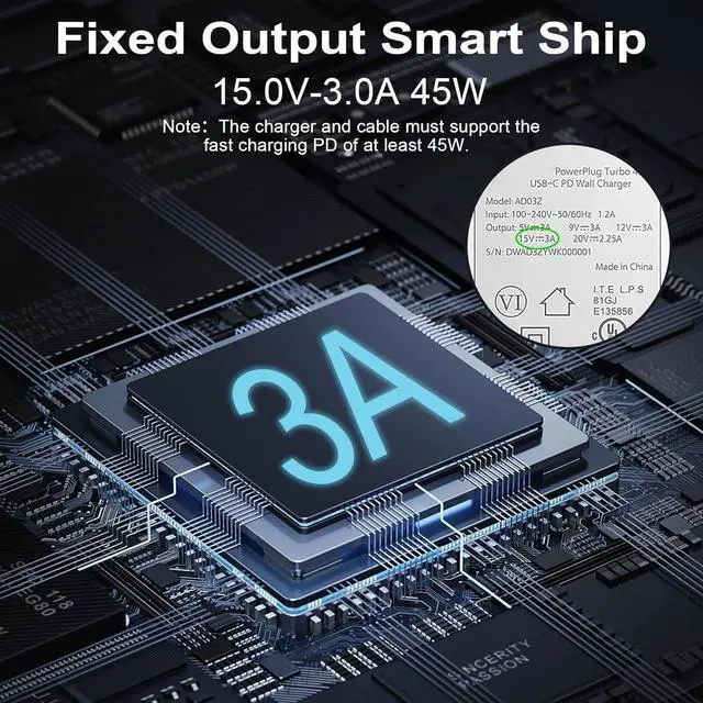 Alt view image 3 of 6 - Surface Connector to USB C Charging Adapter 1 Pack 15V 102W Type C to Surface Magnetic Adapter Require 45W/65W/100W/102W C Charger for  Laptop Surface Go Pro Accessories