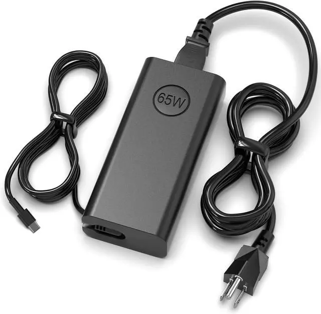 Main image of New Slim 65W USB C  Laptop Charger - for Latitude 5530 5420 5430 5520 5540 7430 7420 7440 for Inspiron 14 7425 16 7620 XPS 13 7390 2-in-1 Chromebook 3100  Computer Power Adapter Cord