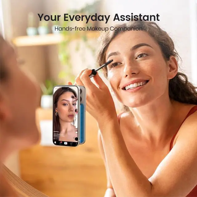 Alt view image 5 of 5 - Klearlook Silicone Double-Sided Suction Cup Phone Case Detachable Mount Sticky Phone Grip with Higher Suction Power for iPhone Hands-Free Phone Accessories Holder for Selfies and Videos Light Pink