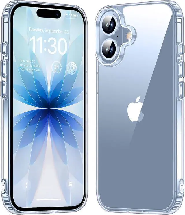 Main image of for iPhone 17 Case Clear [Anti-Yellowing] [Non-Slip] Shockproof Bumper Phone Cover Slim Thin Cute Case for iPhone 17 6.3 inch-Clear