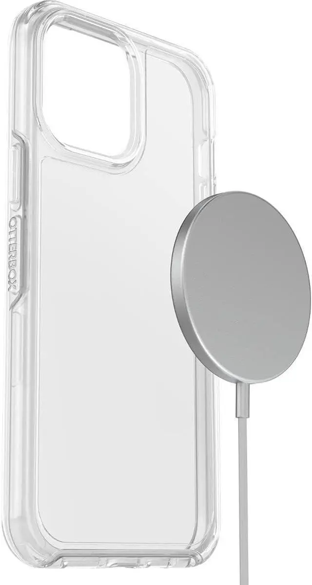 Alt view image 4 of 4 - iPhone 13 Pro Max & iPhone 12 Pro Max Symmetry Series+ Case - Clear Ultra-Sleek Snaps to MagSafe Raised Edges Protect Camera & Screen