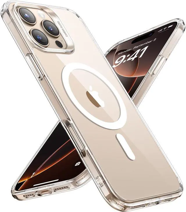 Main image of for iPhone 16 Pro Max Case Compatible with MagSafe Shockproof Military-Grade Protection Magnetic Phone Case for iPhone 16 Pro Max Classic Hybrid Case (HaloLock) Clear