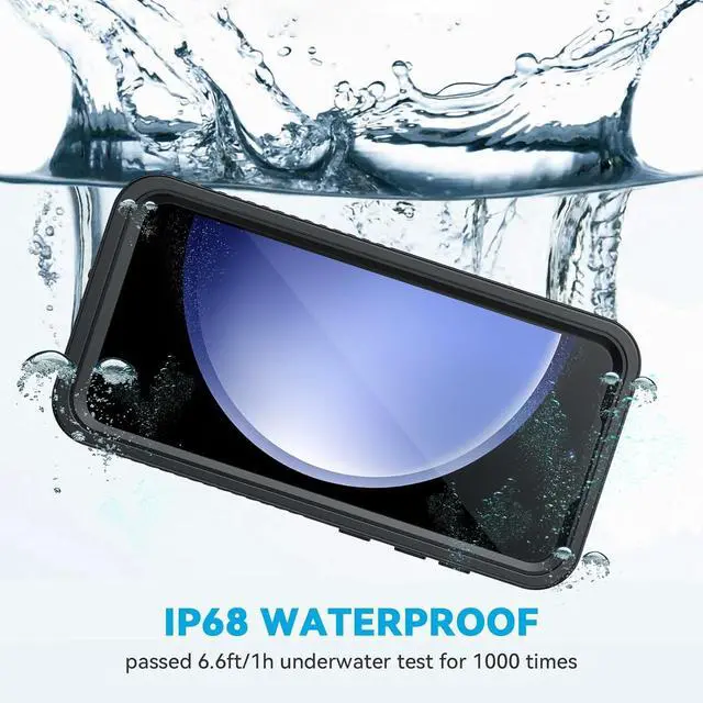 Alt view image 3 of 7 - for  Galaxy S23 FE Case IP68 Waterproof Dustproof with Built-in Screen Protector Heavy Duty Full Body Protective Phone Case for Galaxy S23 FE 5G Black