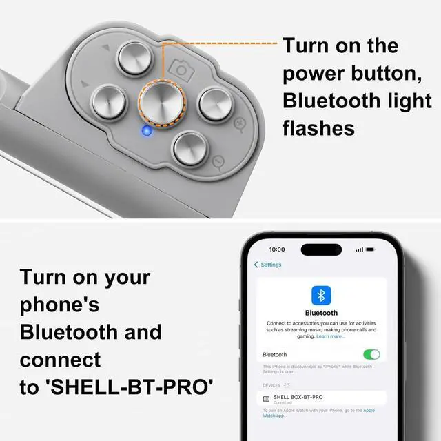 Alt view image 5 of 7 - Universal Waterproof Phone Case (Fits up to 6.9 Phones) - 50ft/15m Underwater Protection for Snorkeling Diving with Bluetooth Remote for Photos & Videos (Gray 3th Generation Phone Case)