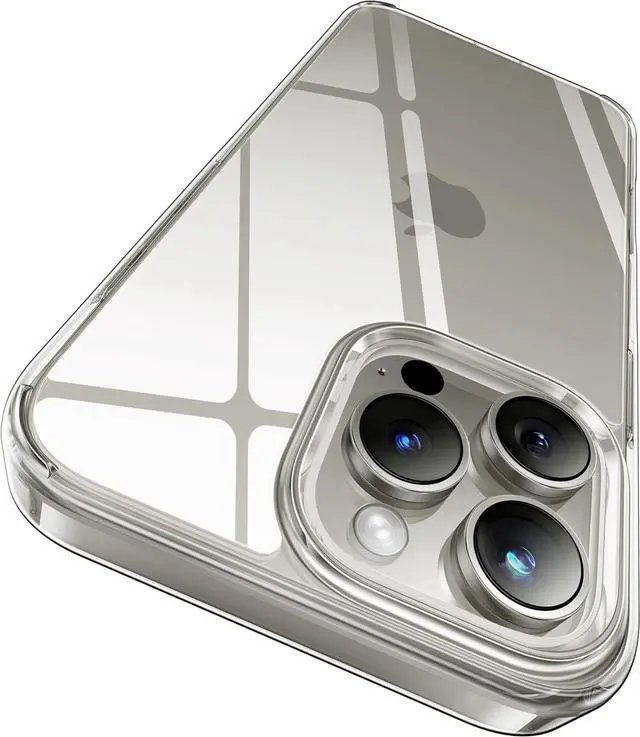 Main image of for iPhone 15 Pro Max Case Crystal Clear [Never Yellow Technology] [Military-Grade Protection] Transparent Slim Cover Women Men for iPhone 15 Pro Max Phone Case 6.7 inch Clear