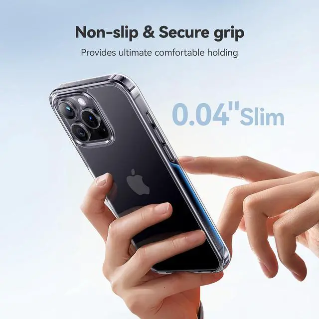 Alt view image 5 of 7 - for iPhone 15 Pro Max Case Crystal Clear [Never Yellow Technology] [Military-Grade Protection] Transparent Slim Cover Women Men for iPhone 15 Pro Max Phone Case 6.7 inch Clear