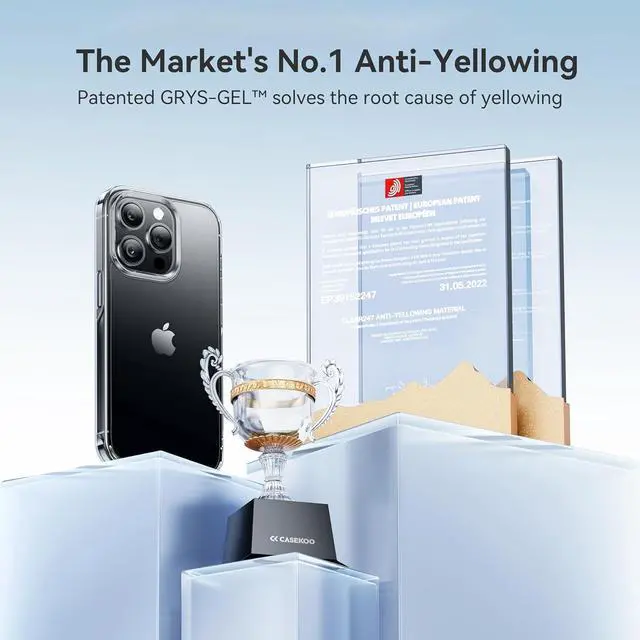 Alt view image 6 of 7 - for iPhone 15 Pro Max Case Crystal Clear [Never Yellow Technology] [Military-Grade Protection] Transparent Slim Cover Women Men for iPhone 15 Pro Max Phone Case 6.7 inch Clear