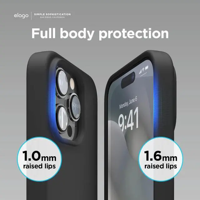 Alt view image 6 of 7 - Compatible with iPhone 14 Pro Max Case Liquid Silicone Case Full Body Protective Cover Shockproof Slim Phone Anti-Scratch Soft Microfiber Lining 6.7 inch (Black)