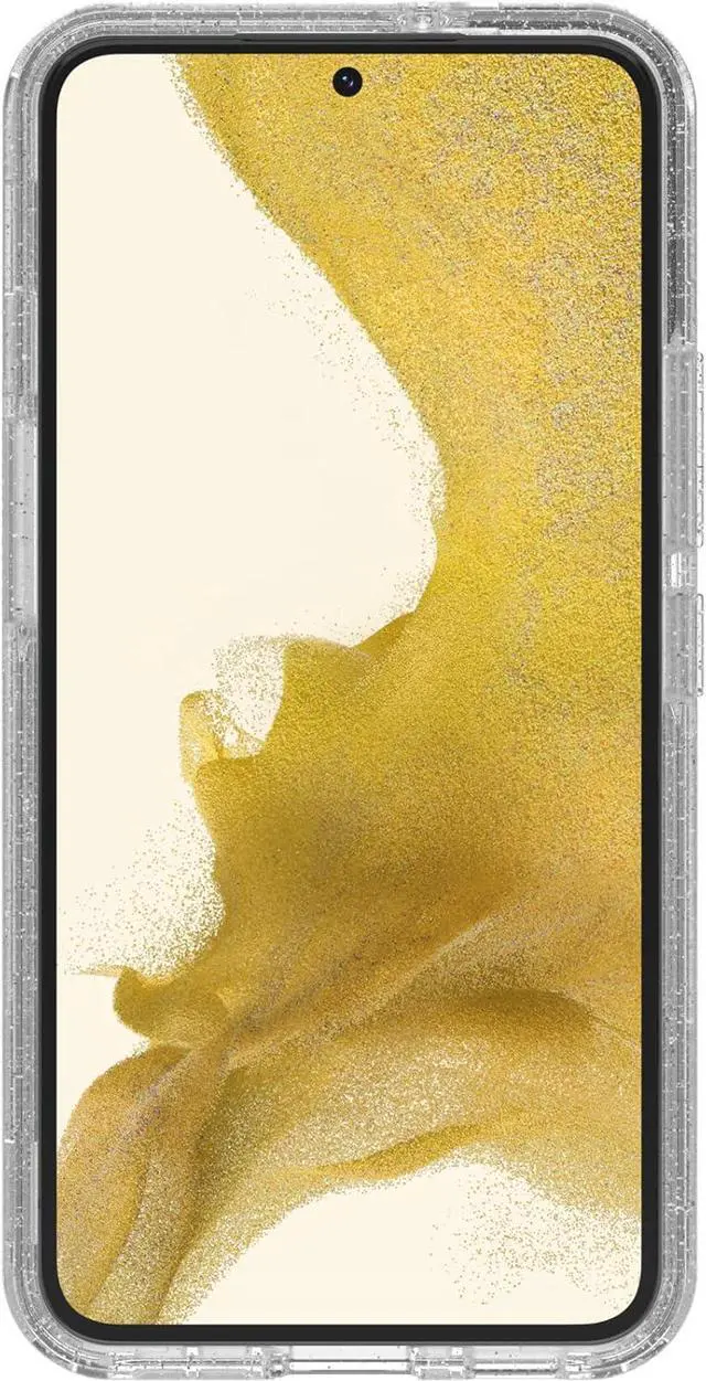 Alt view image 3 of 6 - Galaxy S22 Symmetry Series Case - STARDUST (GLITTER/CLEAR) Ultra-Sleek Wireless Charging Compatible Raised Edges Protect Camera & Screen
