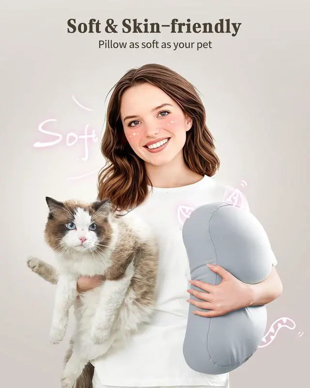 Alt view image 7 of 7 - Kindle Pillow Stand iPad Stand Compatible with 4.7-15.6 Kindle Phone iPad 360° Adjustable Lap Beanbag Tablet Holder for Bed with Flexible Dual Axis Arm and Microbead Cushion (Gray)