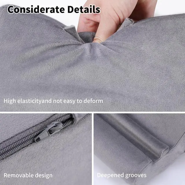 Alt view image 6 of 7 - Tablet Pillow Stand Soft Pillow Pad for Lap Tablet Holder Dock for Bed with 3 Viewing Angles Pocket Stylus Mount Compatible with iPad Pro 13 10.5 9.7 Air Mini Galaxy Tab E-Reader