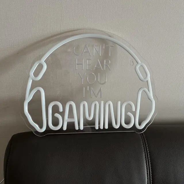 Alt view image 7 of 7 - AYDCNQ Gaming Led Neon Sign Light for Wall Decor,Headphone Can't Hear You I'm Gaming Neon Sign,Video Game Zone Neon Light for Boys Men Teen Gamers