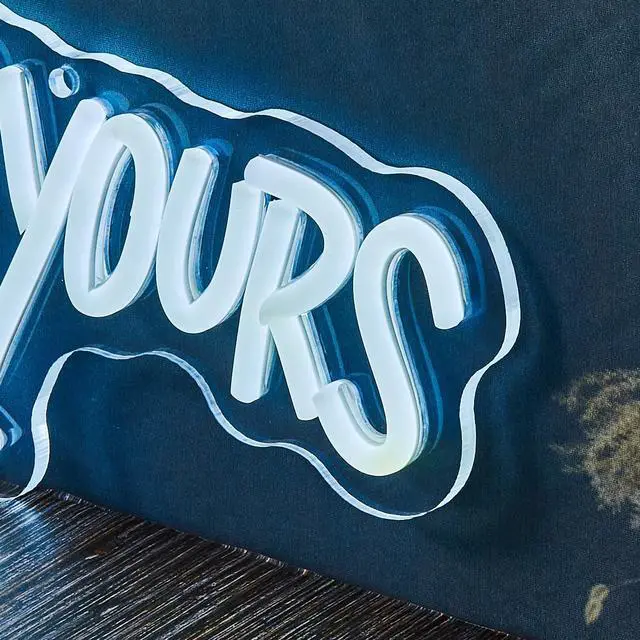 Alt view image 5 of 5 - AYDCNQ The World Is Yours Led Neon Signs Lights Wall Decor Sign for Teen Men Lady Gift and Gaming Zone Party Classroom Wall Decor,size L17.7xH5.5inch (white)