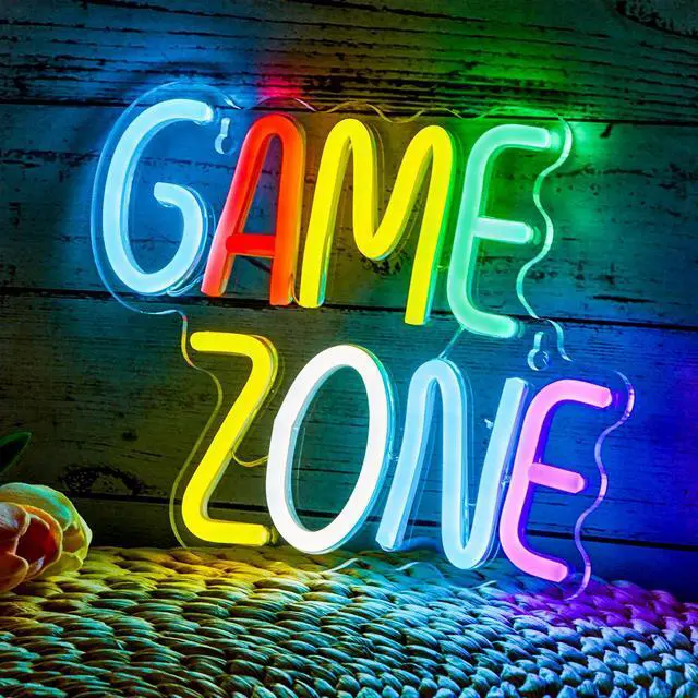 Alt view image 2 of 6 - AYDCNQ 1PC Backboard Led Neon Light Game Zone Mother's Day Gift Powered By USB 5V