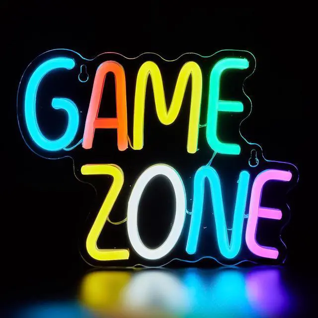Alt view image 6 of 6 - AYDCNQ 1PC Backboard Led Neon Light Game Zone Mother's Day Gift Powered By USB 5V