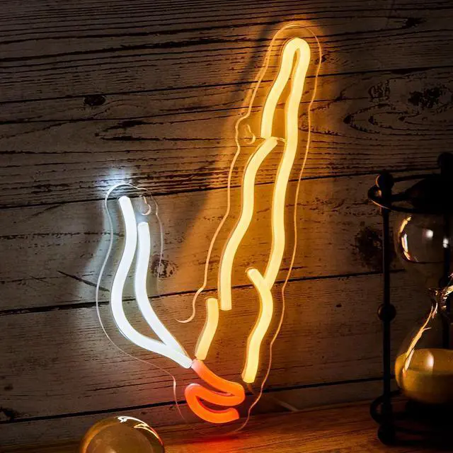 Alt view image 2 of 6 - AYDCNQ LED Cigarette Neon Sign - Retro Smoking Bar Light, Vibrant Wall Art Decor for Man Cave, Pub, Game Room, Bachelor Pad, Home Office - Energy Efficient, Eye-Catching, Safety Certified Indoor/Outdo