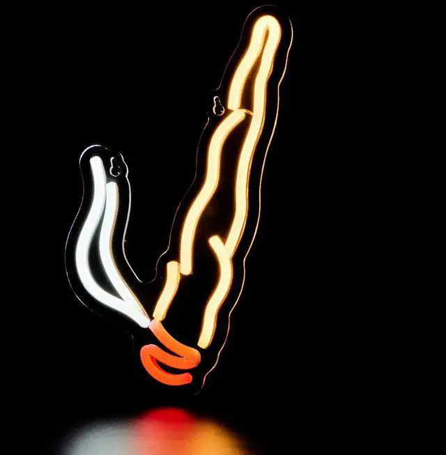 Alt view image 6 of 6 - AYDCNQ LED Cigarette Neon Sign - Retro Smoking Bar Light, Vibrant Wall Art Decor for Man Cave, Pub, Game Room, Bachelor Pad, Home Office - Energy Efficient, Eye-Catching, Safety Certified Indoor/Outdo
