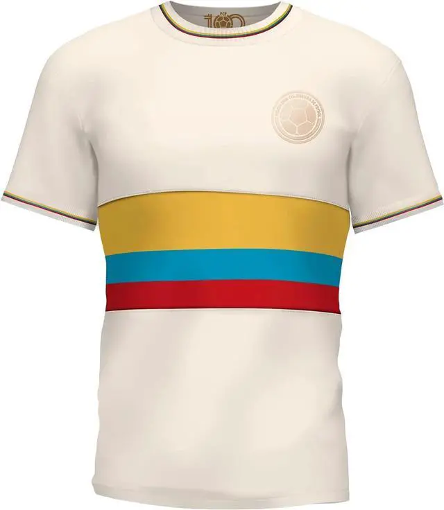 Alt view image 2 of 6 - Camiseta Edición Especial Seleccion Colombia - Centenario de la Federación Colombiana - 100 Años Colombia Soccer Jersey White