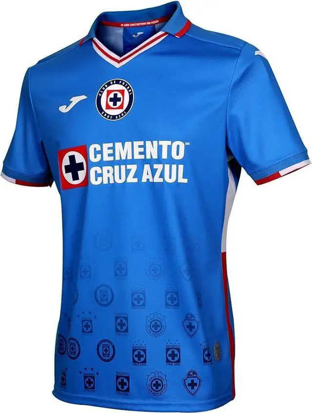 Alt view image 4 of 7 - Joma mens Cruz Azul Men's Home Jersey