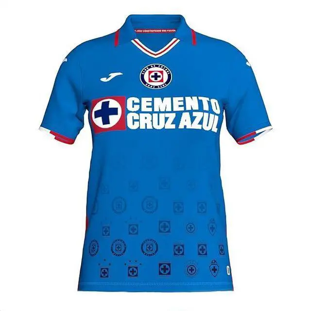 Alt view image 3 of 7 - Joma mens Cruz Azul Men's Home Jersey