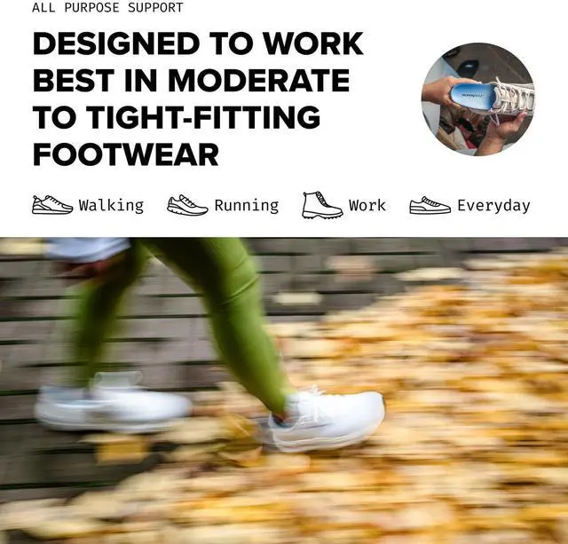 Alt view image 7 of 7 - Superfeet All-Purpose Support Medium Arch Insoles (Blue) - Trim-To-Fit Orthotic Shoe Inserts - Professional Grade - 12.5+ US Womens/11.5-13 US Mens