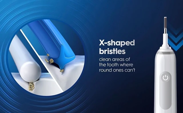Alt view image 7 of 7 - Oral B Cross Action Electric Toothbrush Replacement Brush Heads Refill, 4Count