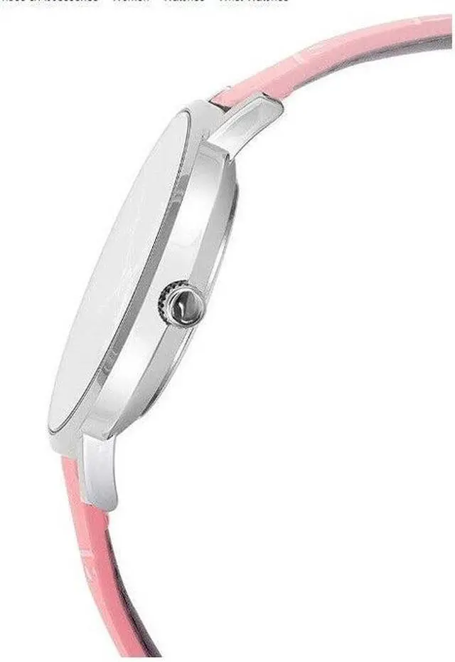 Alt view image 2 of 3 - Casio Womens LTPVT01L4B Analog Dress Watch  Cream Dial, Pink Leather Strap, Slim Stainless Steel Case