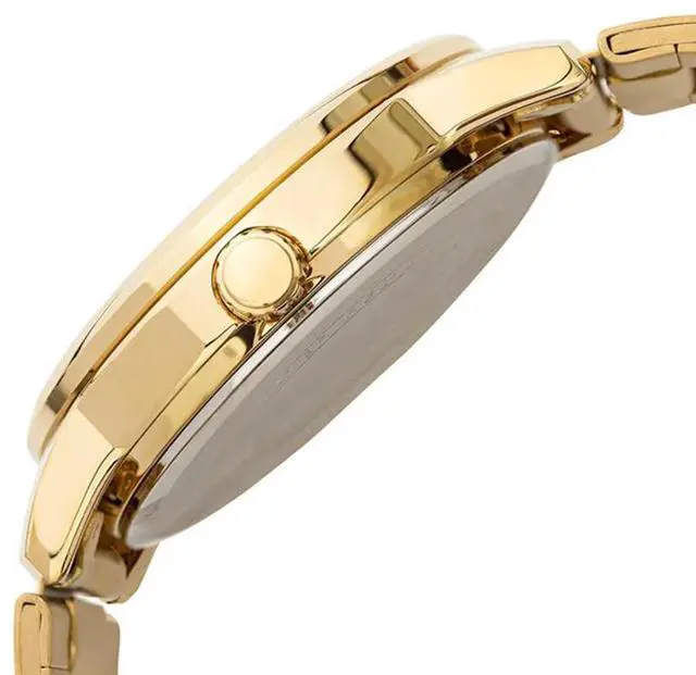 Alt view image 2 of 3 - Casio Mens MTPV002G1B Analog Dress Watch  Gold-Tone Stainless Steel, Black Dial, Date Display