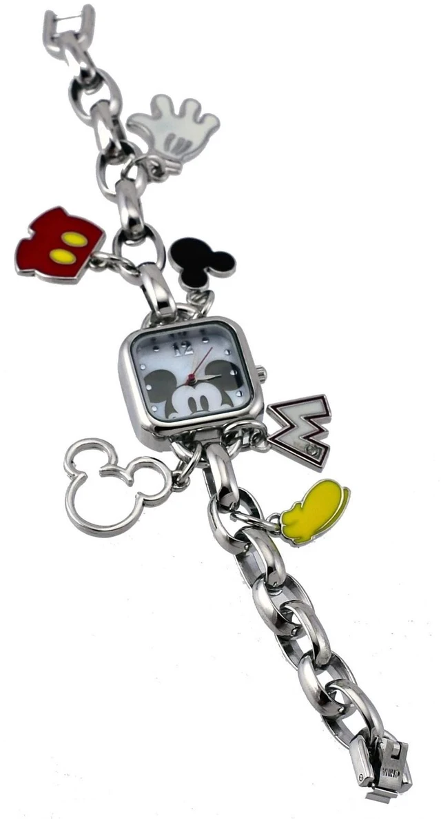 Main image of Women's Mickey Mouse Charm Bracelet Watch