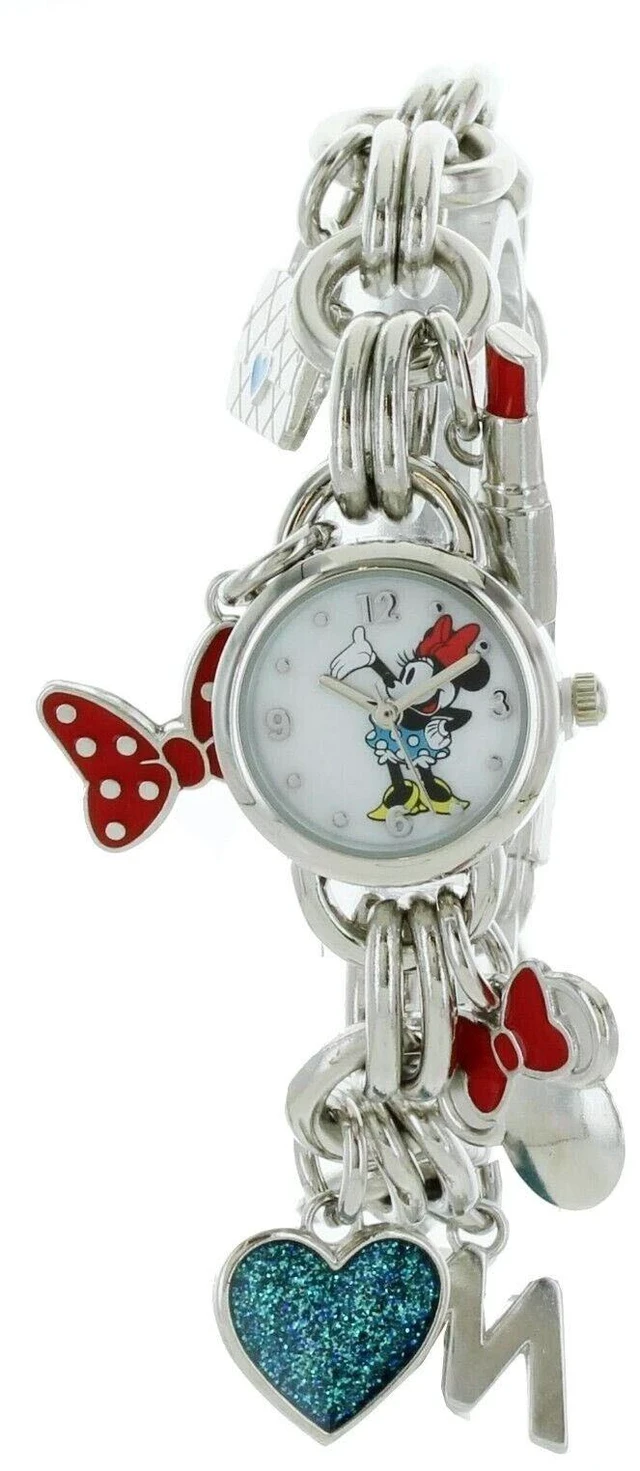 Main image of Minnie Mouse Charm Bracelet Watch