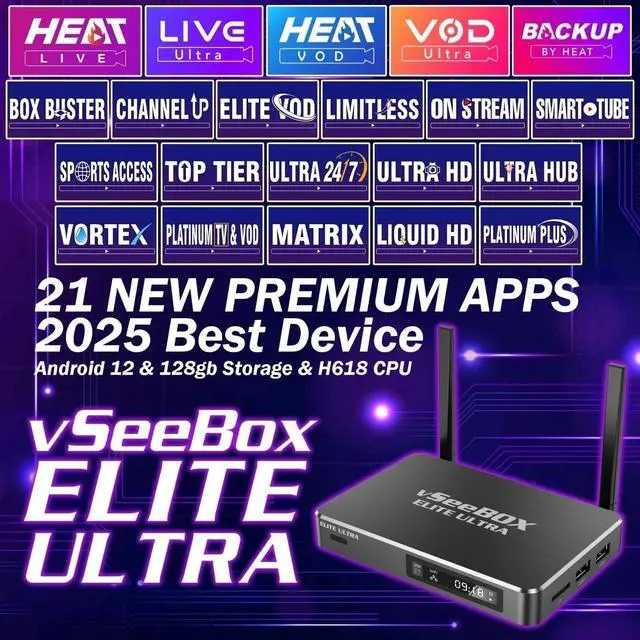 Alt view image 3 of 5 - VseeBox Elite Ultra Storage Official authorization-Having 20 advanced content apps and the strongest streaming media player