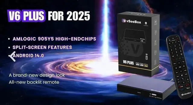 Alt view image 2 of 7 - vSeeBox V6 Plus 2026 Android 14.0 TV Box | Amlogic 905Y5 | 4GB+64GB | Voice Remo Limited release