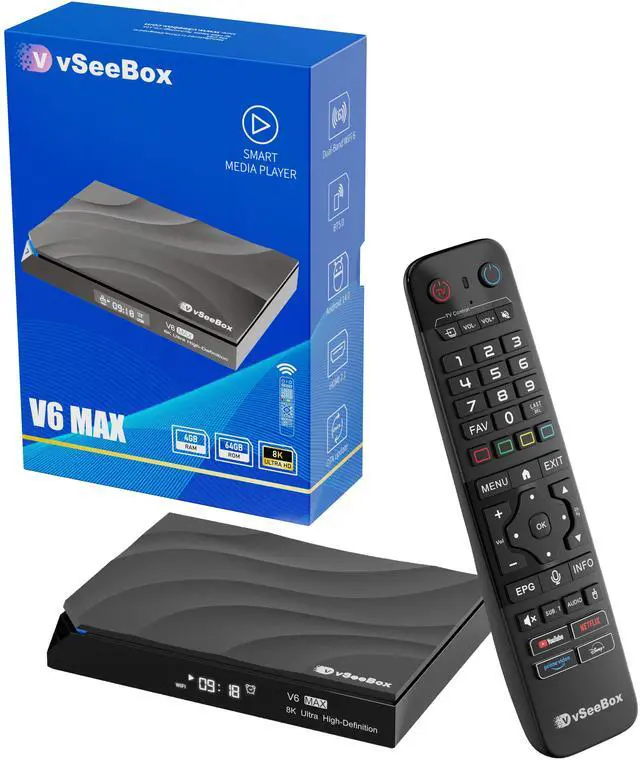 Alt view image 2 of 4 - VseeBox V6 Max 2026  Android 14 TV Box | 8K HDR | 64GB | WiFi 6 | First Release