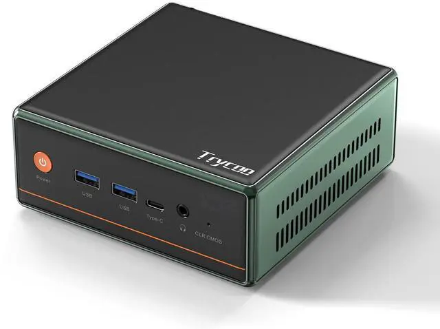 Main image of TRYCOO Desktop Mini PC WO4  Ryzen 5 5500U(16GB+512GB, Up to 2.1GHz) Desktop Computer with W11 DDR4 Computer Support 4K Four Display/USB3/WiFi 6/BT5.2/2.5Gbps 16GB/512GB