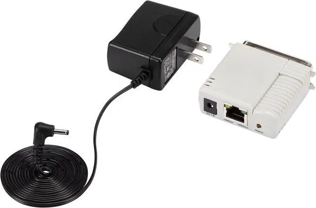 Alt view image 5 of 5 - com Ethernet to Parallel Network Print Server, 10/100Mbps LAN, WebUI, Centronics Ethernet Printer Server Adapter, TAA