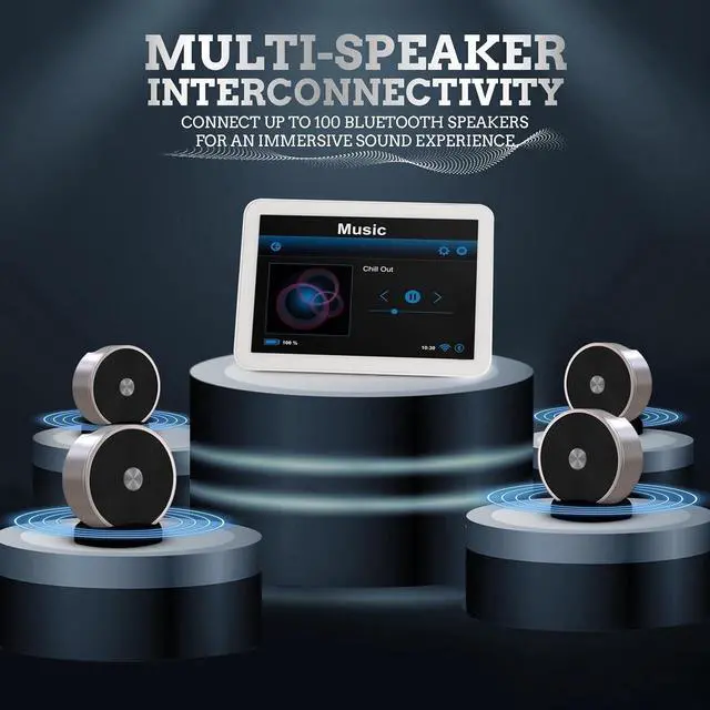 Alt view image 2 of 5 - Stereo Bluetooth Speakers - Wireless Computer Speaker for Desktop Laptop PC for Boys & Girls Sister Brother Mom & Dad - Bluetooth Stereo Speakers Home Theater Gaming Rose Gold