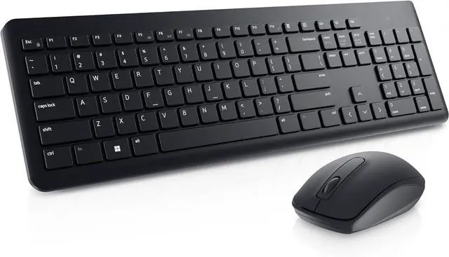 Main image of FOR Wireless Keyboard and Mouse - KM3322W, Wireless - 2.4GHz, Optical LED Sensor, Mechanical Scroll, Anti-Fade Plunger Keys, 6 Multimedia Keys, Tilt Leg - Black
