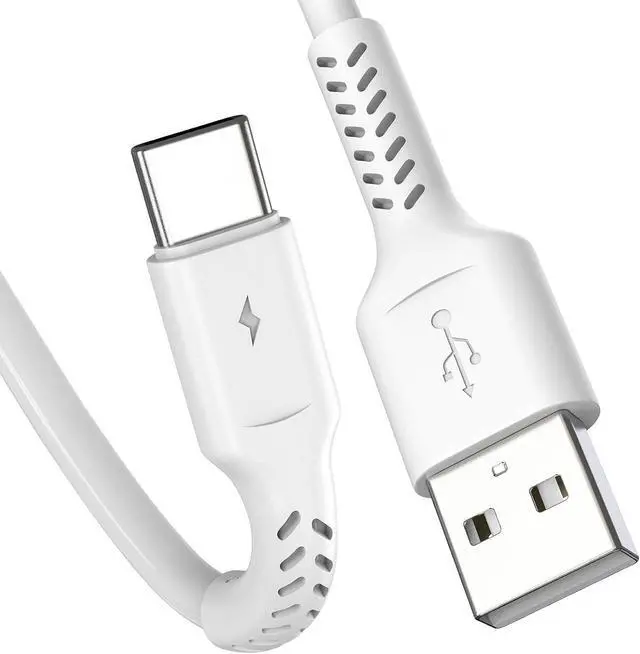 Alt view image 6 of 6 - 1ft 5 Pack Durable USB A to USB Type C 3A Fast Charging Cord, Compatible with Samsung Galaxy S20/S10/S9/S8 Note 20/10/9/8, Moto Z/Z2, LG G5/G6/V20/V30/V40 and new USB-C devices