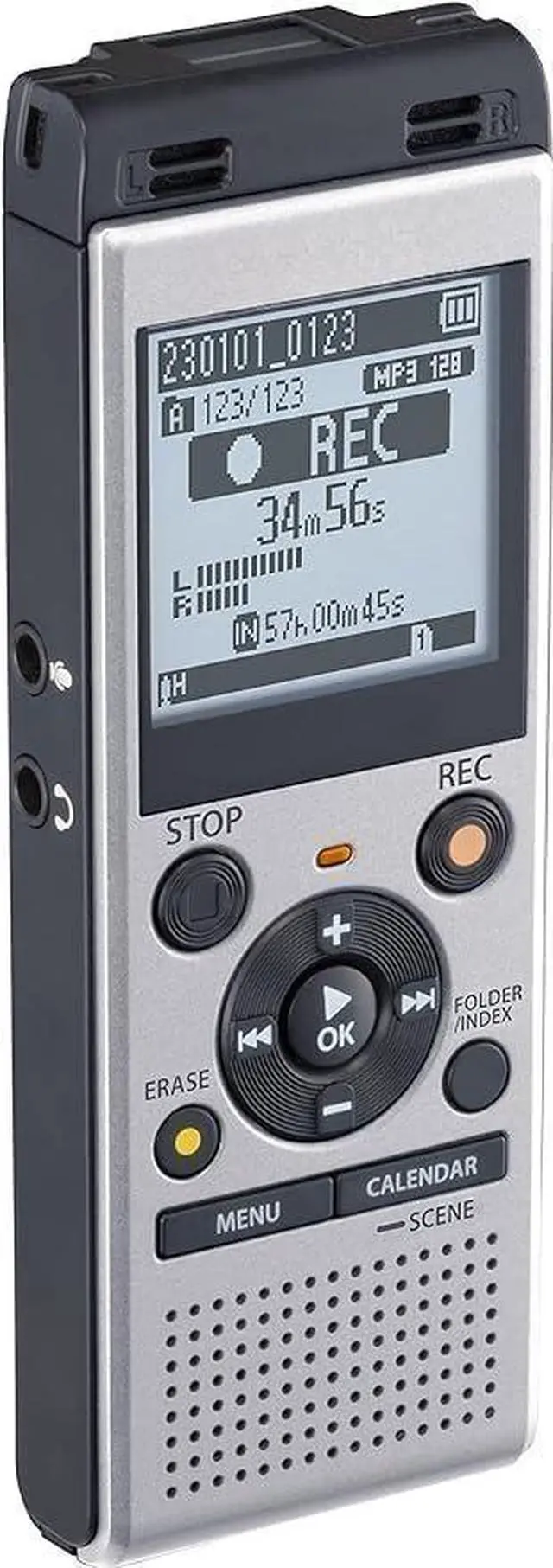 Alt view image 4 of 4 - WS-882 Digital Voice Recorder, with Linear PCM/MP3 Recording Formats, USB Direct, 4gb Playback Speed and Volume Adjust, File Index, Erase Selected Files