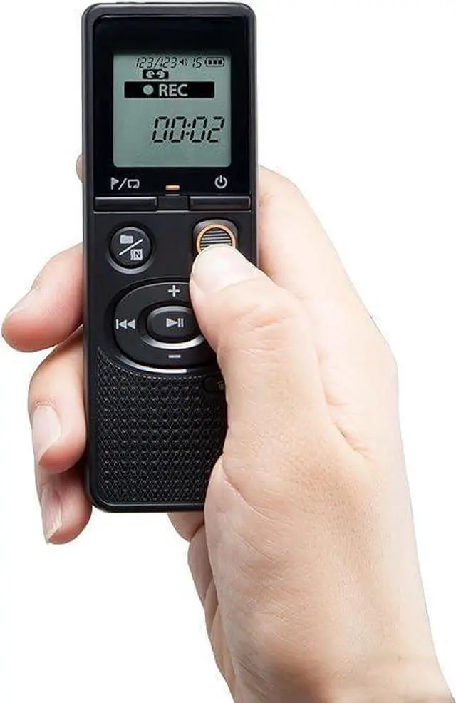 Alt view image 3 of 4 - FOR-VN-541PC Digital Voice Recorder with one-Touch Recording, Noise-Cancellation Function, 4GB Memory, Four Scenes Recording, Includes a Micro-USB Cable.