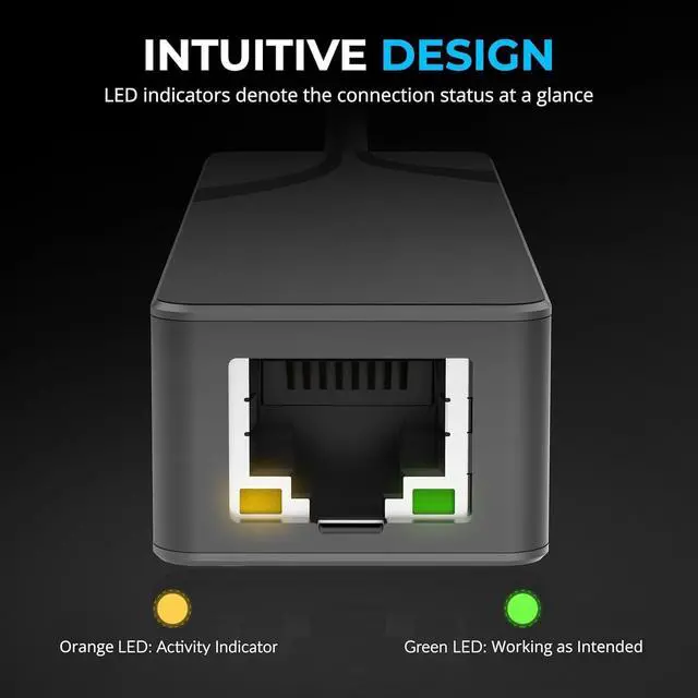 Alt view image 3 of 4 - USB 3.0 to 2.5 Gigabit Ethernet Adapter  USB-A to 2.5GbE Network Adapter, Aluminum Housing, Plug-and-Play, Backward Compatible with 10/100/1000/2500 Mbps, Bus Powered (NT-UA25)